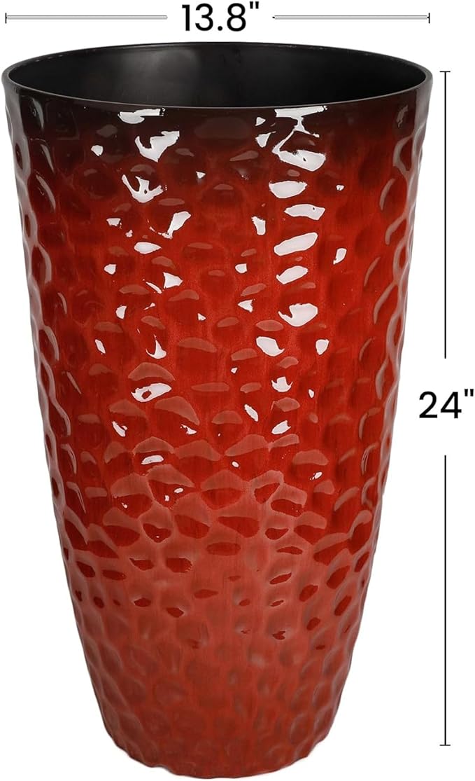 Worth 2 Pack 24" Tall Large Plastic Planter - Image 2