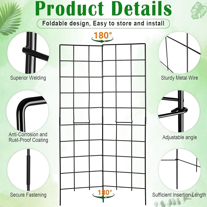 59" H x 31" L Foldable Cucumber Trellis - Image 8