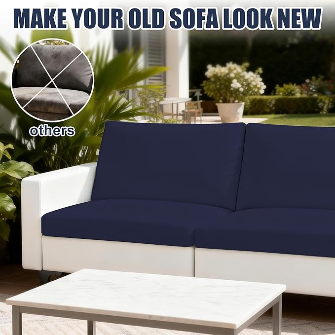 Patio Stretch Cushion Covers, Chair Cushion Covers& Sofa Replacement Slipcovers - Image 5