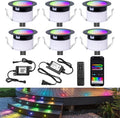 LED Deck Lights Kit, IP67 Waterproof 12V Step Lights Outdoor by Sumaote