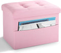 LINMAGCO Storage Ottoman Folding Foot Stool Foot Rest by LINMAGCO