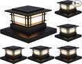 Dynaming 6 Pack Solar Post Cap Lights Outdoor, Fence Post Solar Lights Fit by Dynaming