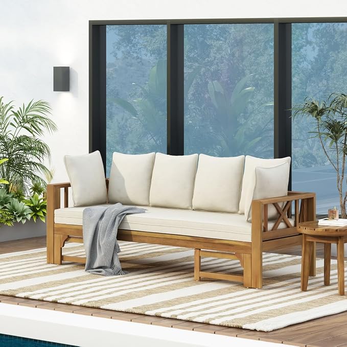 Outdoor Sofa Daybed, Convertible Patio Furniture - Image 5