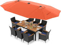 Tangkula 11 Pieces Patio Dining Set by TANGKULA