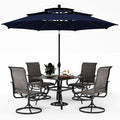 PHI VILLA Patio Table and Chairs Dining Set by PHIVILLAThepioneerofcomfortablehouseholdsupplies