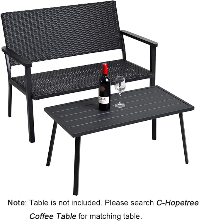 C-Hopetree Outdoor Loveseat Bench Chair - Image 7