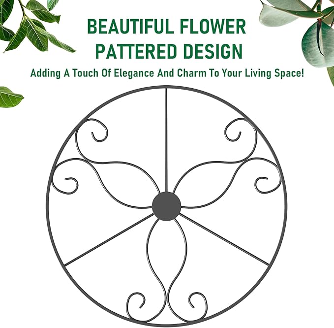 4-Pack Metal Hanging Planters for Outdoor Plants - Image 8