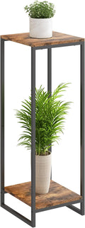 34" Tall Plant Stand Indoor, 2-Tier Modern Plant Shelf, Corner Flower Pot by GreenLivingSpaces