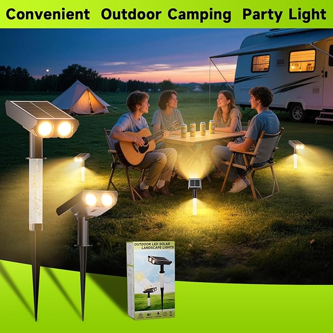 Solar Spotlights Outdoor Waterproof- 2 IN 1 Solar Spot Lights Outdoor - Image 8