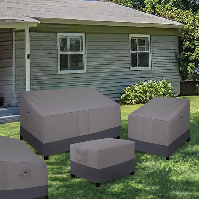 Easy-Going Outdoor Ottoman Cover, Waterproof Patio Ottoman Cover, Heavy Duty - Image 7