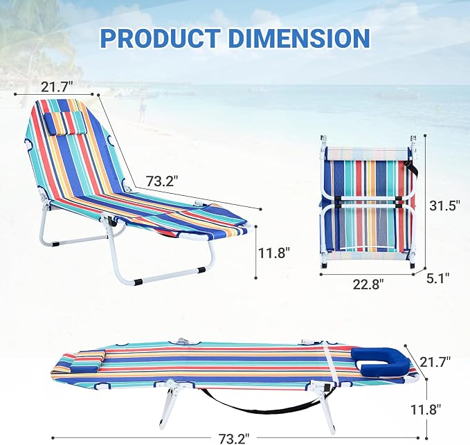 DoCred Heavy Duty Tanning Chair - Image 3