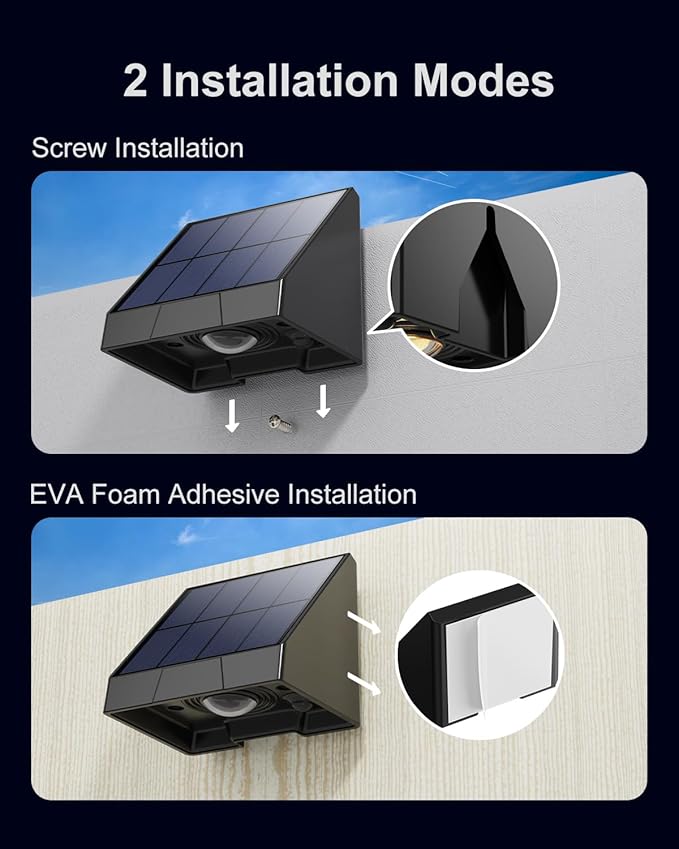 8 Pack Decorative Solar Powered Fence Lights Outdoor Waterproof - Image 6