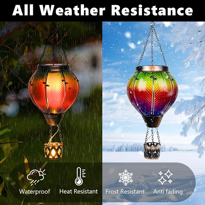 Colorful Solar Hot Air Balloon Lantern - Image 2