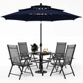 PHI VILLA Outdoor Patio Dining Set by PHIVILLAThepioneerofcomfortablehouseholdsupplies