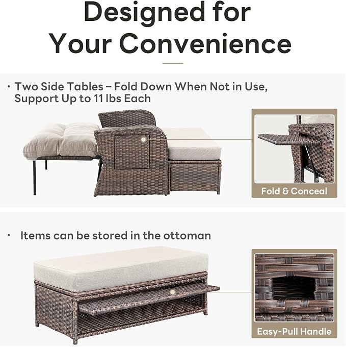 Belord Oversize Outdoor Daybed Set - Image 5