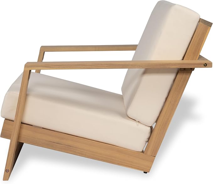 Christopher Knight Home Galio Set of 2 Acacia Wood Lounge Chair Outdoor - Image 9