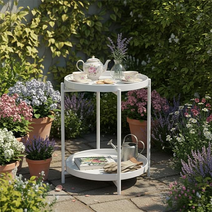 Danpinera 2 Tier Metal Side Table - Image 7