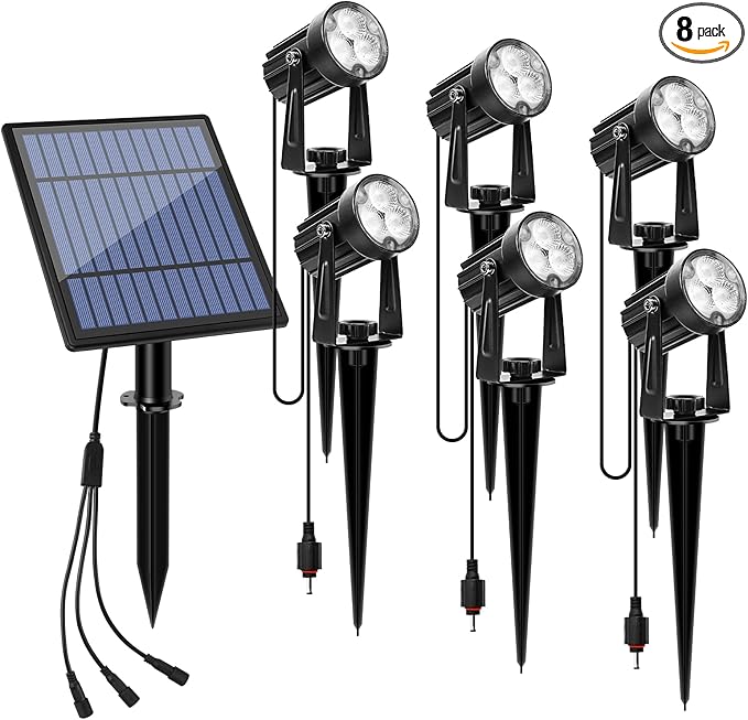 APONUO Metal Outdoor Solar Landscape Lights Solar Lights Outdoor Waterproof by APONUO