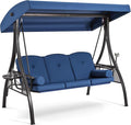 HOMREST 3 Seat Outdoor Porch Swing by HOMREST