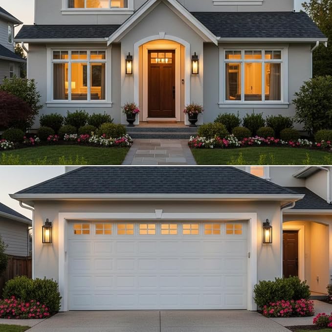 Large Outdoor Wall Light Fixtures 2-Pack, Anti-Rust Porch Lights - Image 2