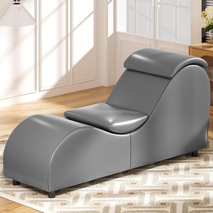 ijuicy Yoga Chair for Adults, Faux Leather Yoga Chaise Lounge by ijuicy