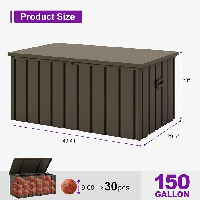 PURPLE LEAF 11 Pieces Patio Dining Set - Image 9