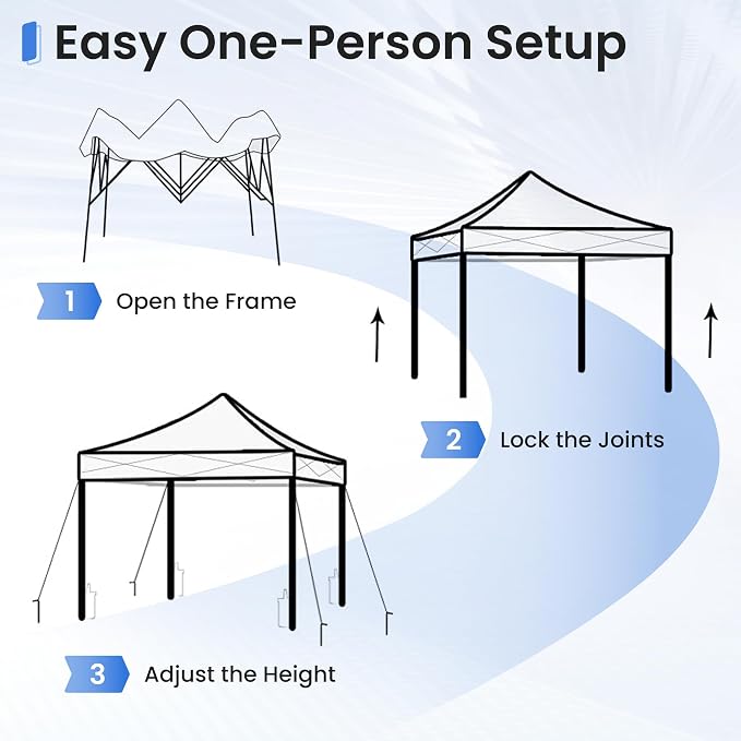 Pop Up Canopy Tent Instant Shelter, Portable Outdoor Sun Shade - Image 3