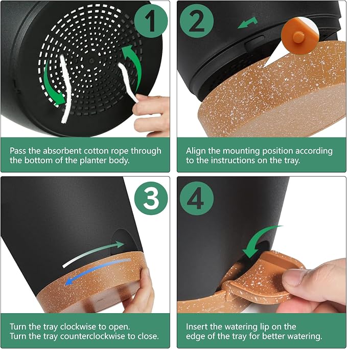 Plant Pots Self Watering Planters - Image 4