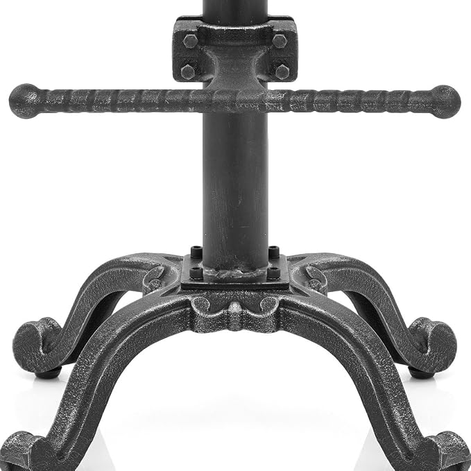 Diwhy Rustic Industrial Farmhouse Tractor Seat Adjustable Bar Stool Industrial - Image 8