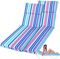 2 Pcs Indoor Outdoor Chaise Lounge Cushions Sponge Bench Outdoor Furniture by SmoothNovelty