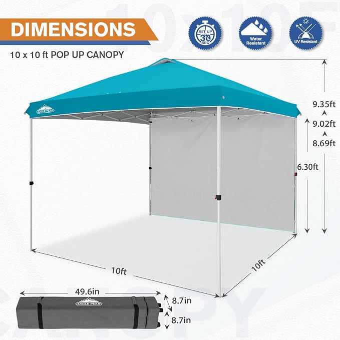 EAGLE PEAK Commercial Canopy 10x10 Pop Up Canopy Tent - Image 3
