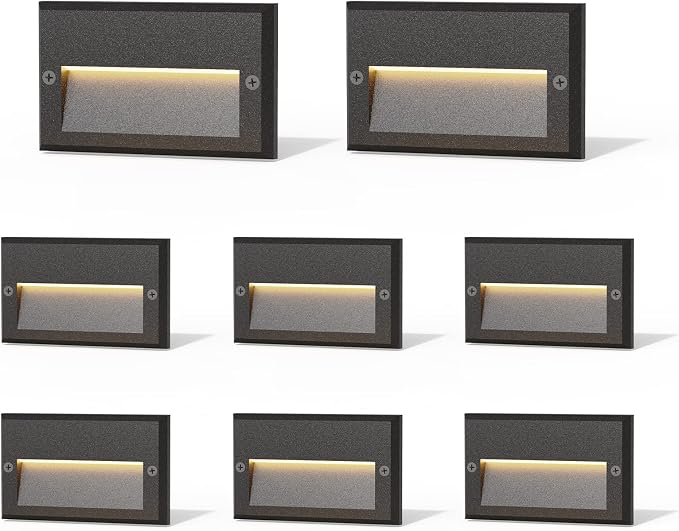 GOODSMANN Low Voltage Step Lights Kits 5.5 Inch Outdoor 12V AC Landscape Stair by GOODSMANN