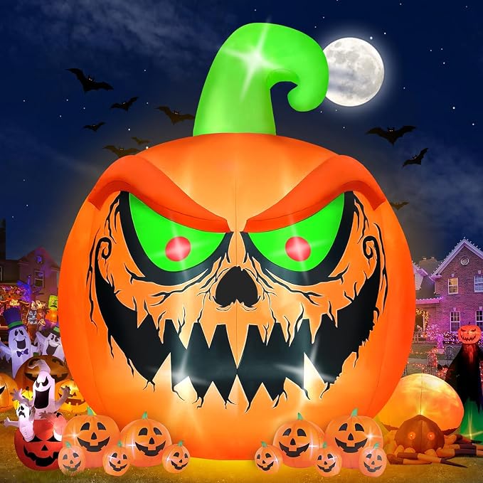 Kalolary 15 FT Giant Halloween Inflatable Pumpkin Outdoor Decorations Blow Up - Image 7