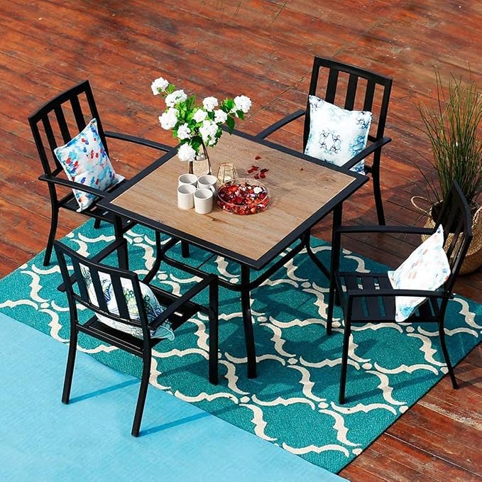 PHI VILLA 5 Pieces Outdoor Dining Set - Image 7