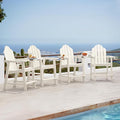 LUE BONA Tall Adirondack Chair Set of 4, All Weather HDPS Bar Height Chairs by LUEBONA