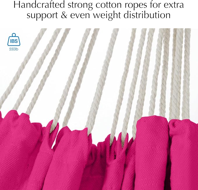 PNAEUT Hammock Chair Hanging Rope Swing - Image 3