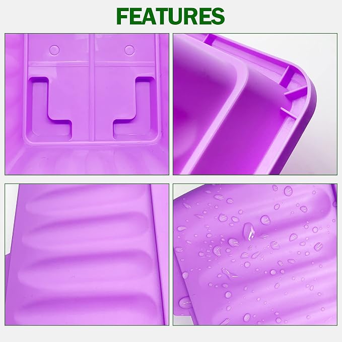 4 Packs 17 Inch Rectangular Window Flower Box Planter - Image 3