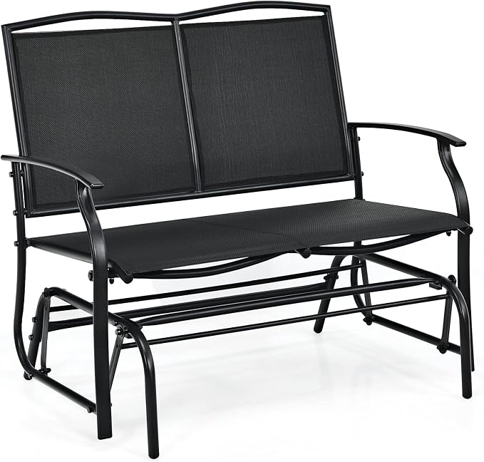 Giantex Patio Glider Benches for Outside, Swing Glider Chair by Giantex