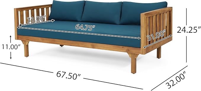 Claremont Outdoor 3 Seater Daybed - Image 3