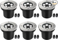 JESLED Landscape Lighting 6W LED Well Lights, 12V 24V Ground Lights 6000K by JESLED