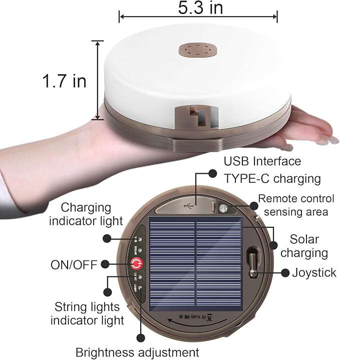 Outdoor Waterproof Portable Stowable String Light, 4 in 1 Retractable Camping - Image 3