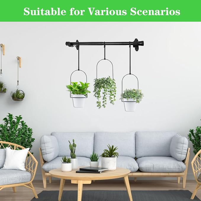 DOUBFIVSY Hanging Planters for Indoor Plants Plant Hanger, Adjustable Hanging - Image 6