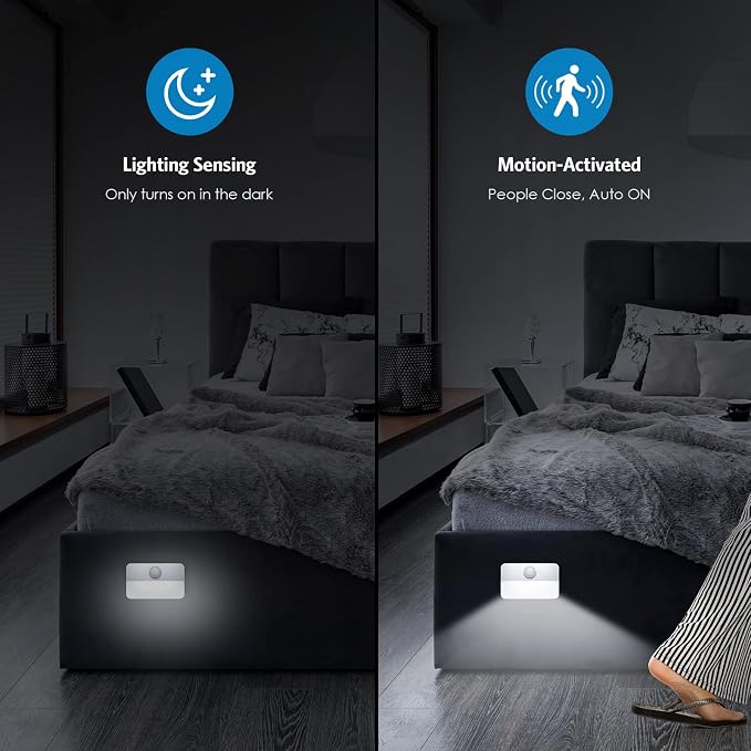 AMIR 4 Pack Mini Motion Sensor Stair Light - Image 4