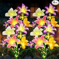 4 Pack Solar Garden Lights LED Solar Lilies Flower Lights, Yard Patio Pathway by yulloyello