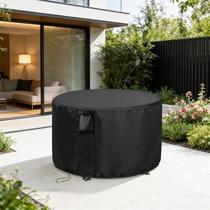 Patio Furniture Covers Round, 26 Inch Outdoor Dinner Table Cover Waterproof - Image 8