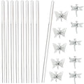 30Pcs Acrylic Plant Stakes Garden Single Stem Plant Support Stakes Clear Orchid by DAGUANZHI