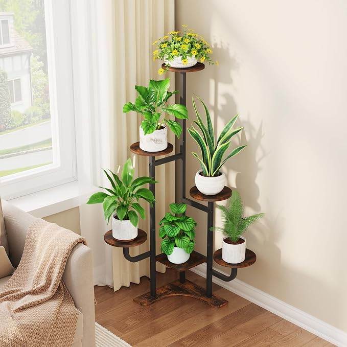 Corner Plant Stand with Grow Light - Image 2