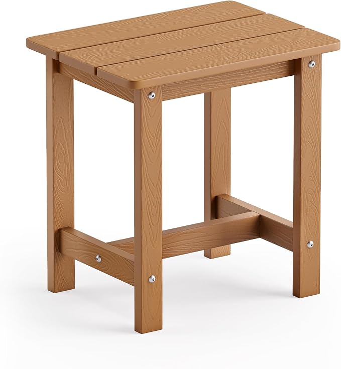 LUE BONA Outdoor Side Table, HDPS Small Outdoor Table, Adirondack Side Table by LUEBONA