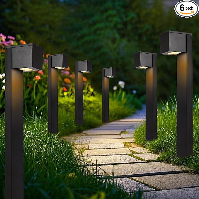 Dynaming Solar Pathway Lights Outdoor, 6 Pack Solar Garden Lights, Landscape by Dynaming