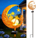 ZNYCYE Solar Lights Outdoor Decorative Moon Angel Solar Stake Lights Pathway by ZNYCYE